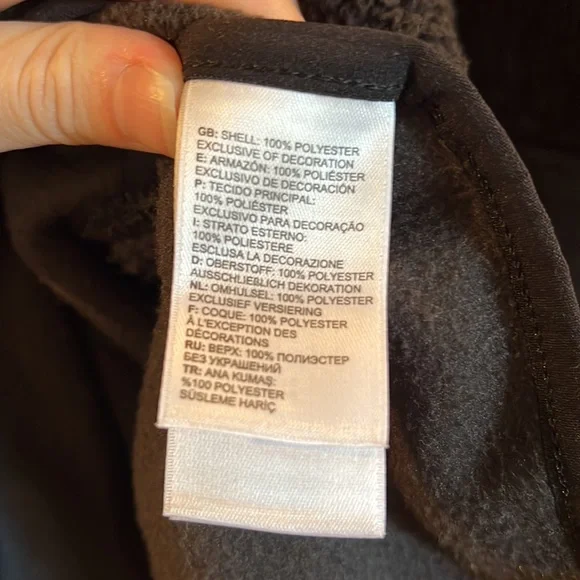 The North Face Tundra 200 Fleece Half Zip Pullover Size M Black - Picture 8 of 13